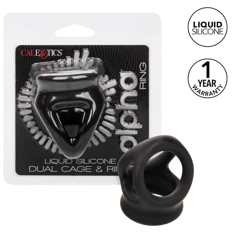Calexotics - Alpha Bague Dual Cage Noir